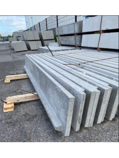 Dalle en béton avec bordure  L 2500 x  H250 